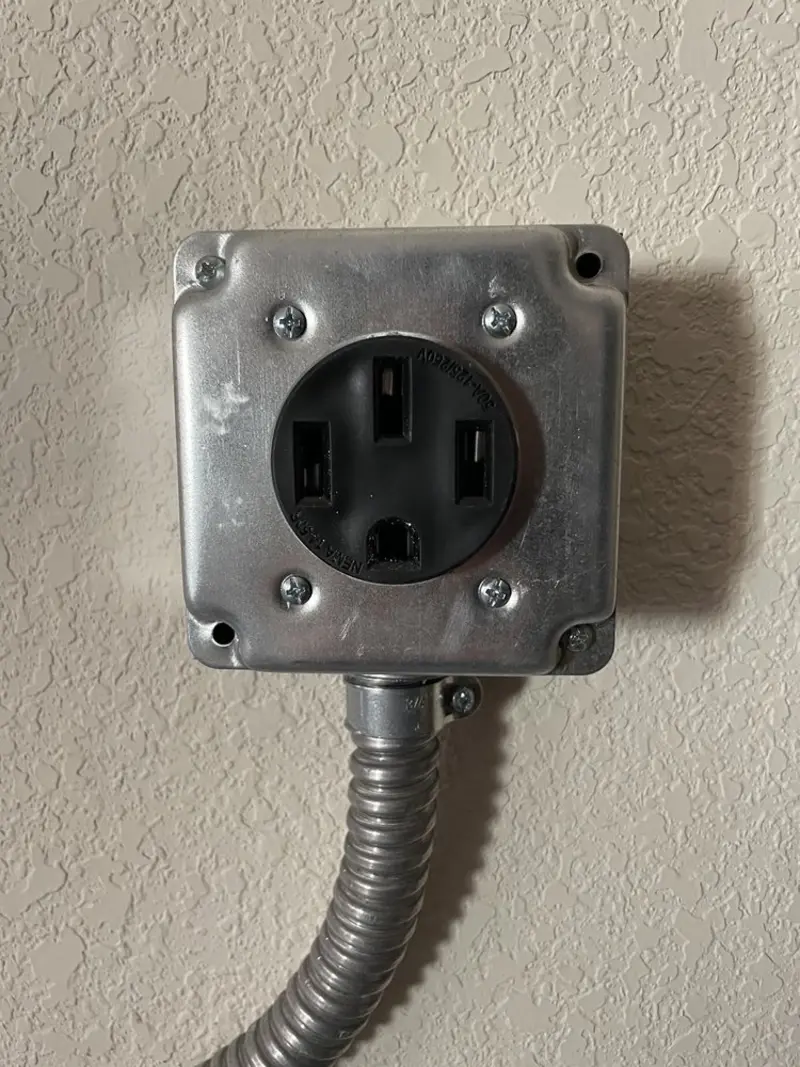 NEMA 14-50 outlet installed for Electrical Panel Upgrade in Buckley
